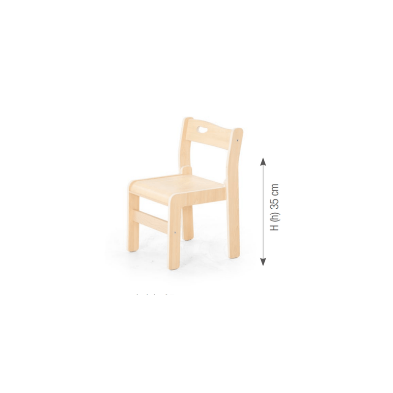 Chair "Ole". seat height: 35 cm. without armrest - (4 Chairs/Carton - Price per piece!)