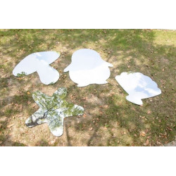 Set of 4 Mirror Elements for Indoor and Outdoor use