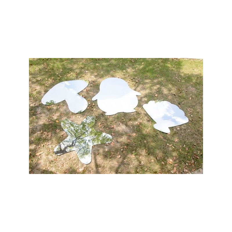 Set of 4 Mirror Elements for Indoor and Outdoor use