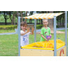 Mobile Mud Table with sloping Roof