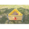 Mobile Mud Table. triangular