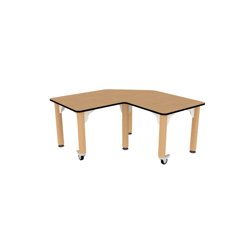 Table rectangle - chanfrein