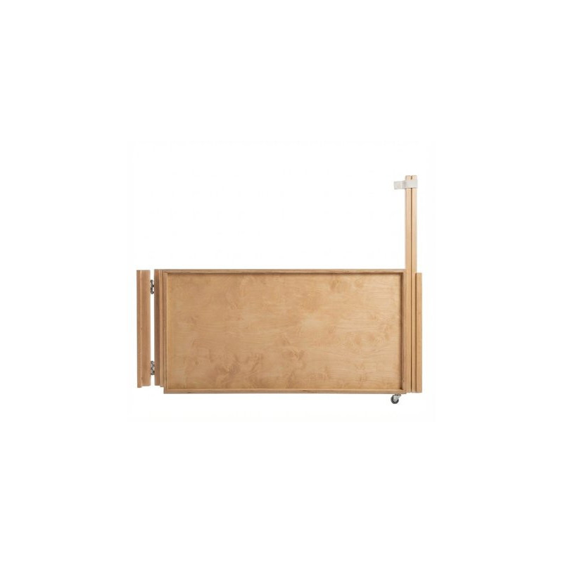 Portillon bois droit sur roulette sur mesure - 800/1000 mm x H 750 mm x 21 mm