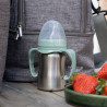 tasse Inox avec anse bec souple silicone