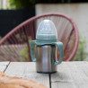 tasse Inox avec anse bec souple silicone