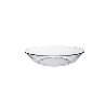 Assiette creuse en verre trempé transparent - 175mm