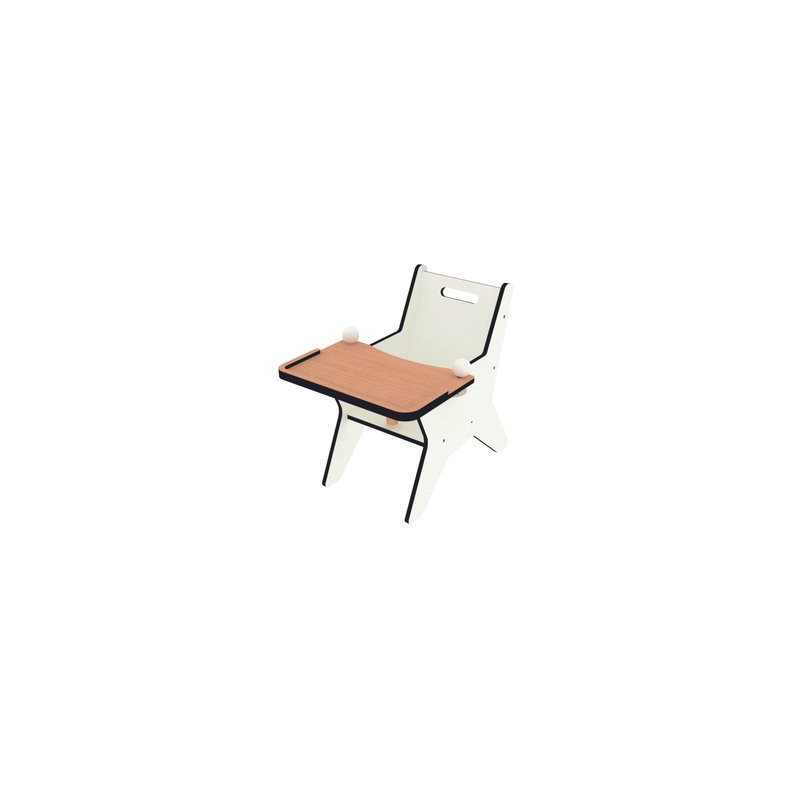 Fauteuil avec Tablette amovible T1 Hêtre