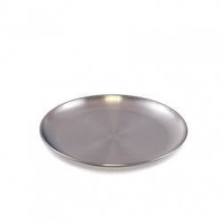 Assiette plate inox Ø 20cm
