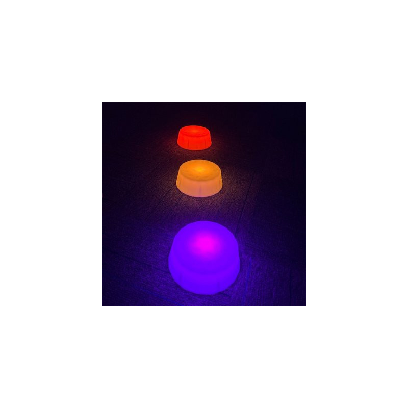 6 dalles sensorielles rondes lumineuses