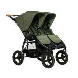 Poussette double - olive