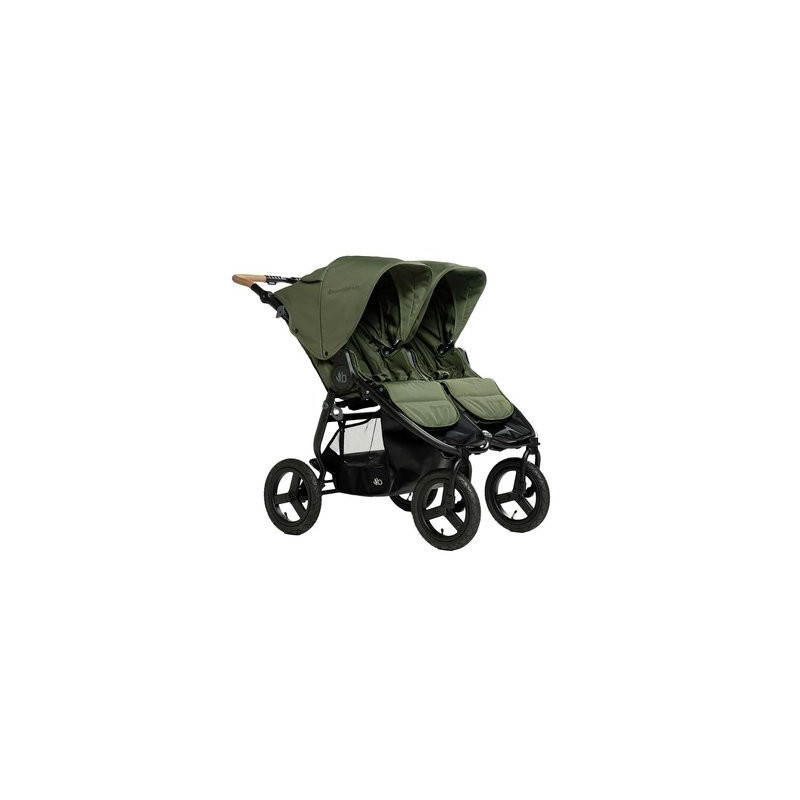 Poussette double - olive