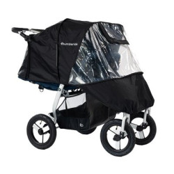 Habillage pluie pour poussette double