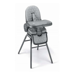 Chaise haute évolutive 4 en 1 - Gris