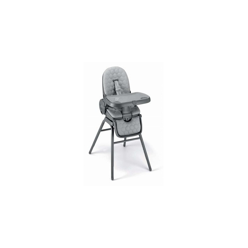 Chaise haute évolutive 4 en 1 - Gris