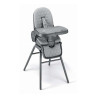 Chaise haute évolutive 4 en 1 - Gris