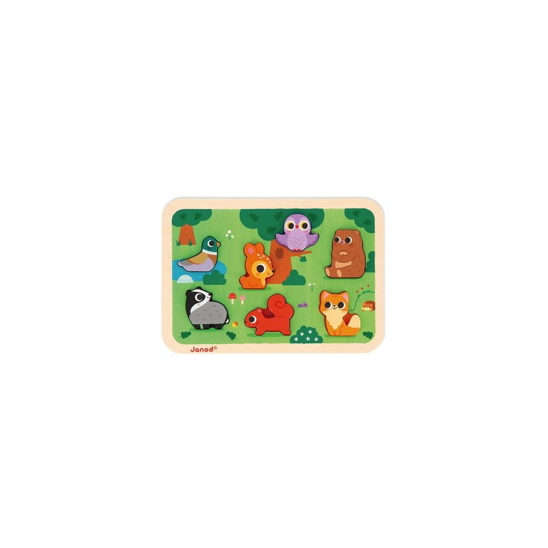 Puzzle Animaux de la Forêt 7 pièces
