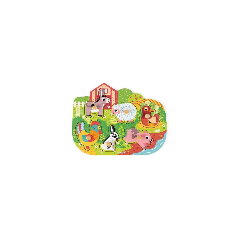 Puzzle la ferme joyeuse 6 pièces