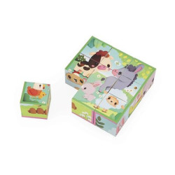 9 Cubes Animaux De La Ferme
