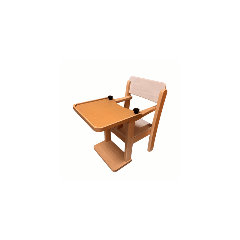Chaise en bois avec tablette - T00