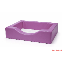 Couchette empilable en mousse pvc 50 x 100 cm bleu