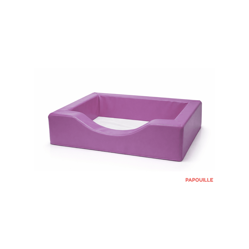 Couchette empilable en mousse pvc 50 x 100 cm bleu