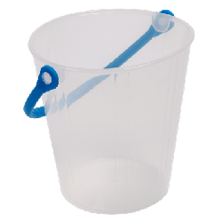Seau transparent
