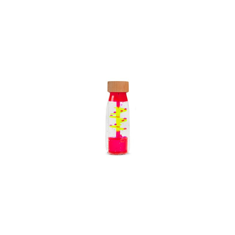 Bouteille sensorielle - spiral rose