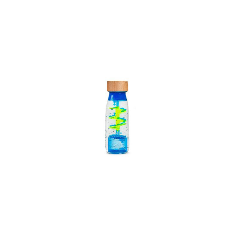 Bouteille sensorielle - spiral rose