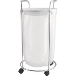 Panier à linge rond sur roulettes – 50 L