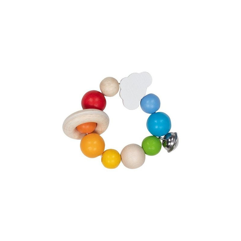 Hochet flexible - arc-en-ciel