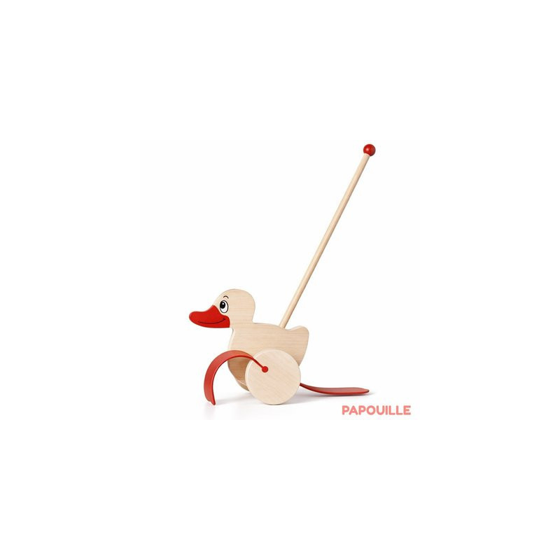 Canard à tirer - en bois