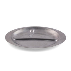 Assiette 3 compartiments - Inox micro-ondable