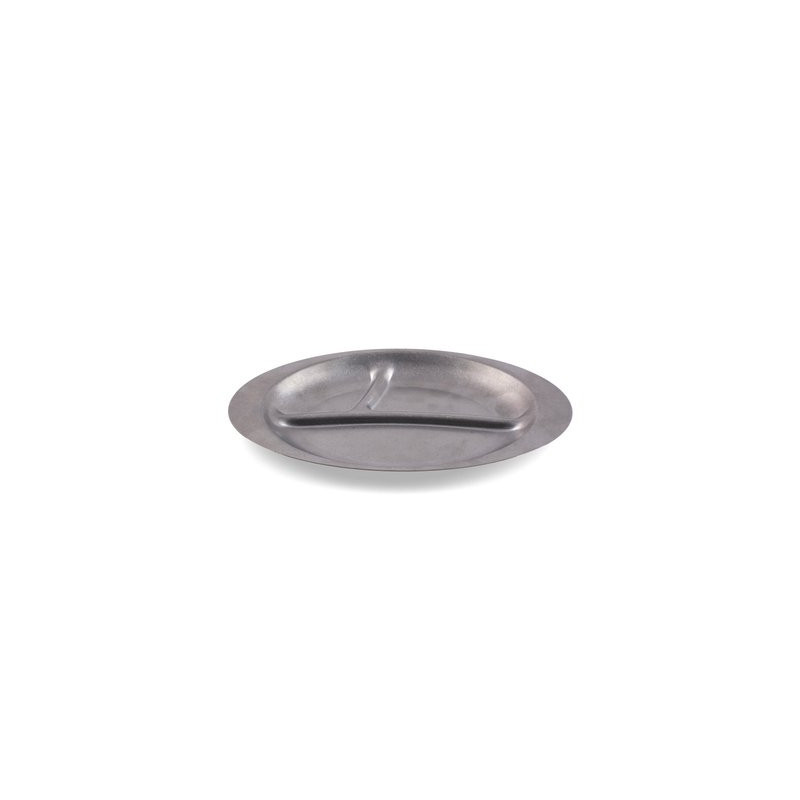 Assiette 3 compartiments - Inox micro-ondable