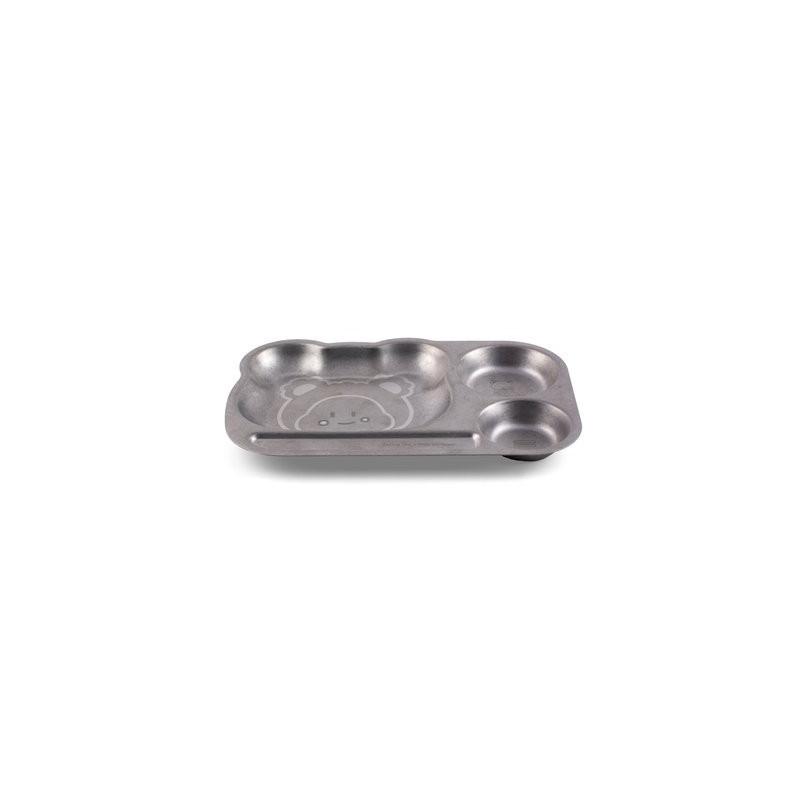 Plateau animal à compartiments - Inox micro-ondable