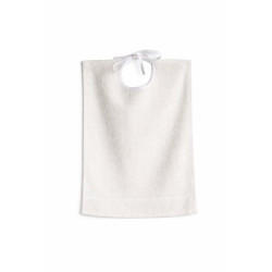 Bavoir uni ineffilochable lacet 33 x 40 cm perles