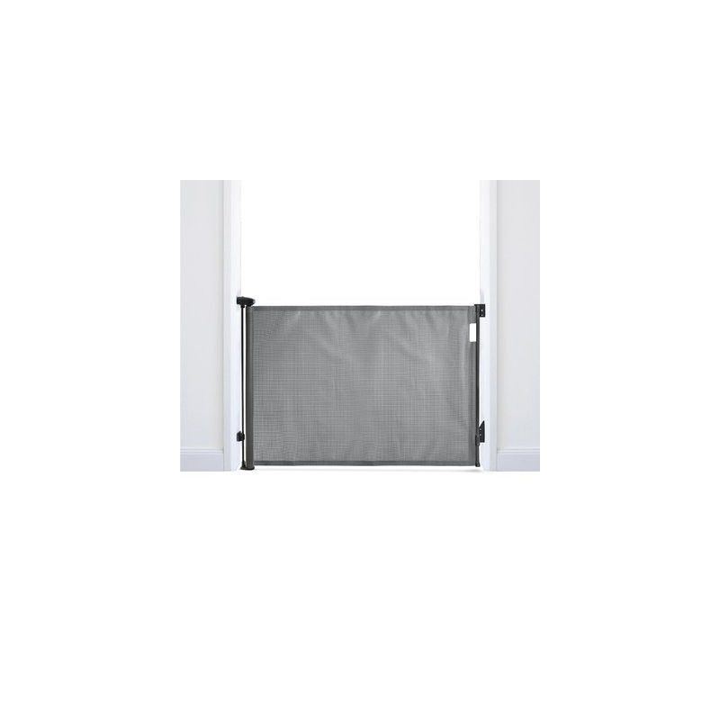 Barrière rétractable jusqu'à 140 cm - Gris