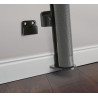 Barrière rétractable jusqu'à 140 cm - Gris