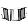Barrière 3 panneaux 74.5cm à 1.95m - Noir