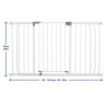 Kit barrière et rallonges de 9 cm et 18 cm - Blanc