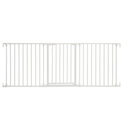 Barrière rétractable 74,5 cm jusqu’à 1,95 m - Blanc