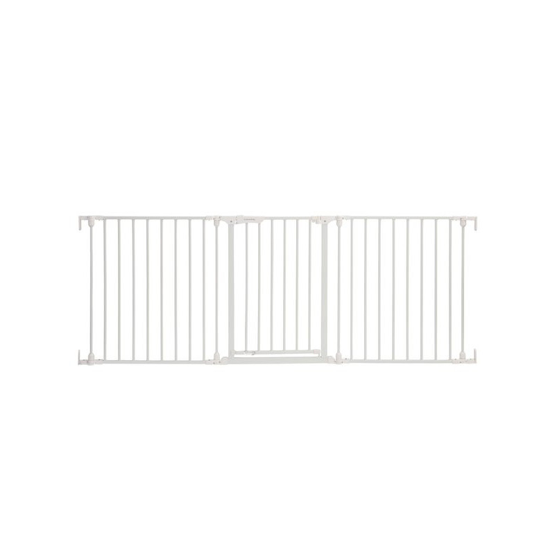 Barrière rétractable 74,5 cm jusqu’à 1,95 m - Blanc