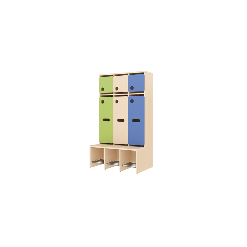 Garde-robe 3 places avec assise - T1