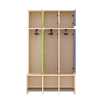 Garde-robe 3 places avec assise - T1