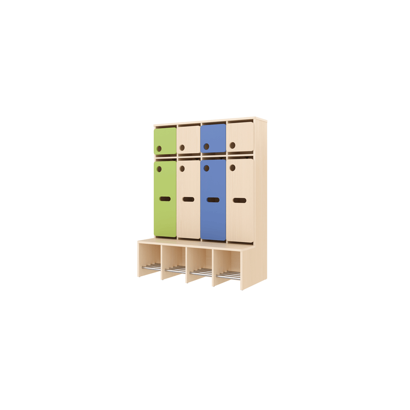 Garde-robe 4 places avec assise - T1