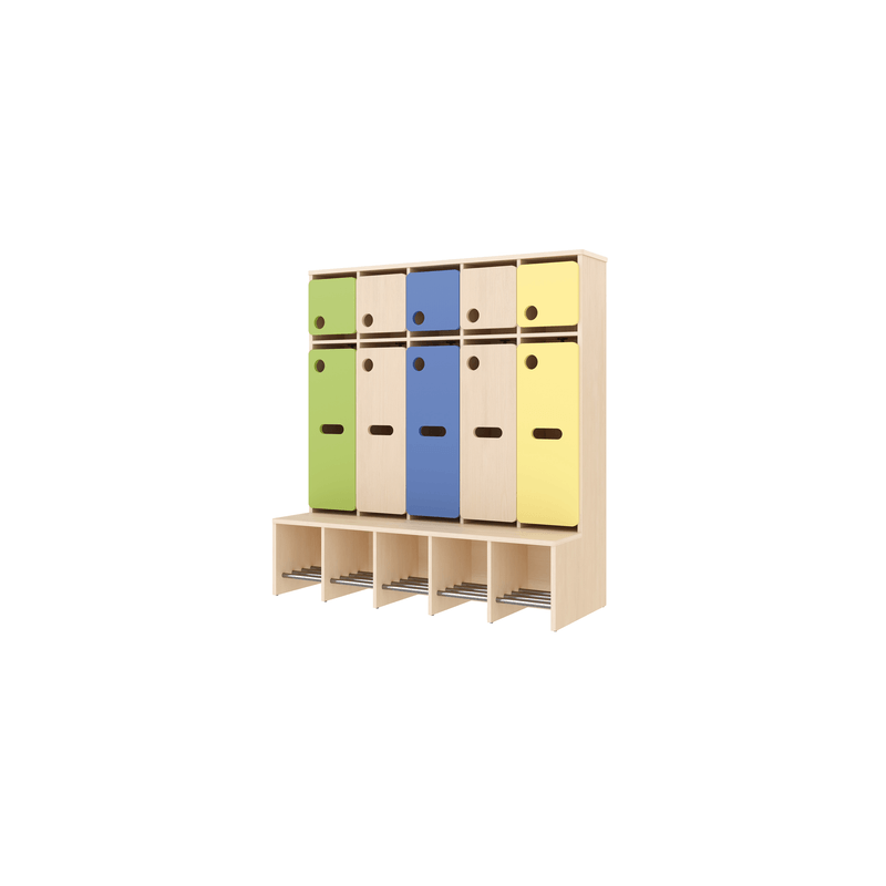 Garde-robe 5 places avec assise - T1