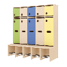 Garde-robe 5 places avec assise - T1