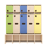 Garde-robe 5 places avec assise - T1