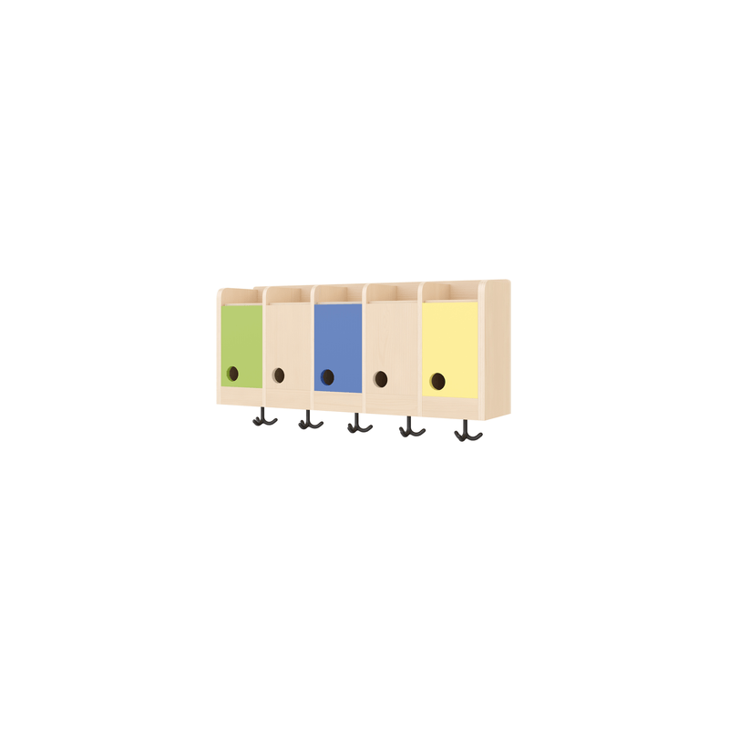 Casiers de rangements mural - 5 places