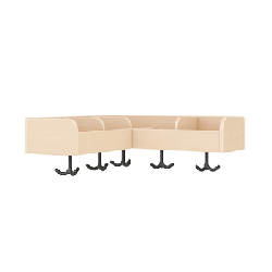 Porte-manteau - 5 casiers