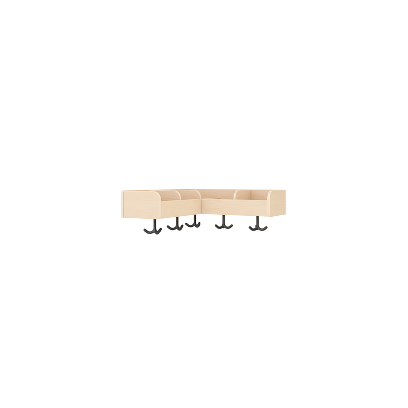 Porte-manteau - 5 casiers
